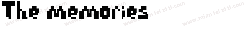 The memories字体转换